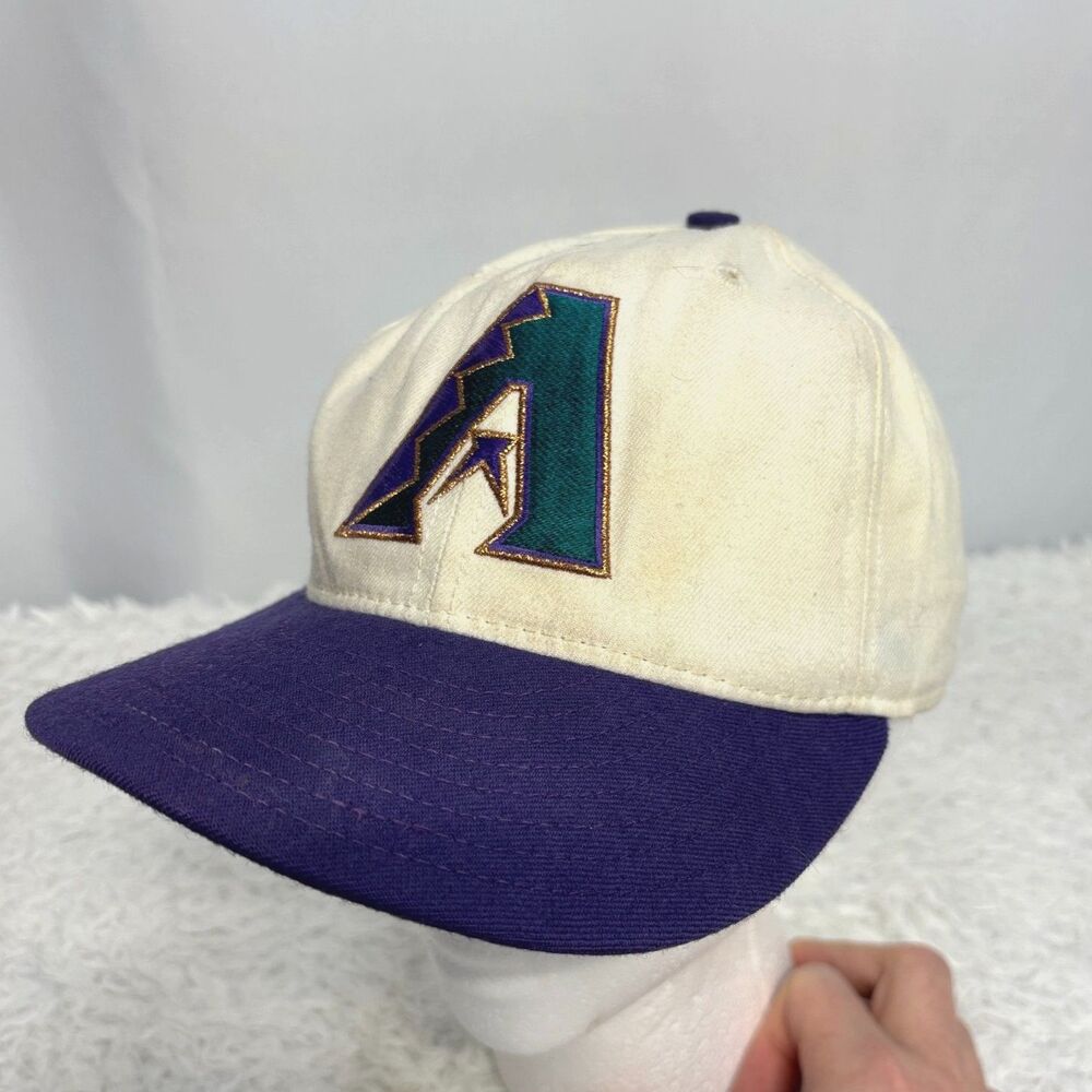 Vintage Arizona Diamondbacks 5950 New Era Wool Fitted Hat Size 6 3/4 VTG MLB